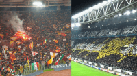 Tifosi Roma e Juve