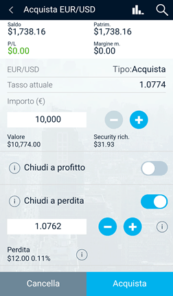 Xtrade - Stop Order mobile