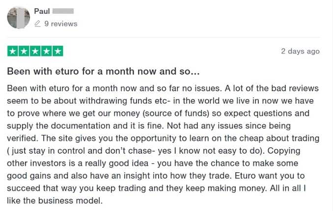 Opinioni reali eToro